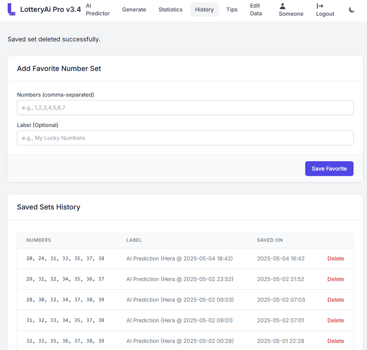 LotteryAi+ App Screenshot 7 - Tips Section